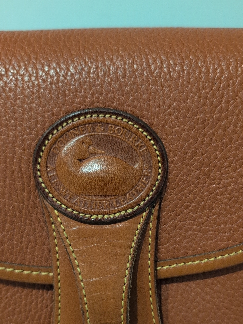 Vintage Dooney & Bourke Brown Leather Crossbody - Picture 2 of 15